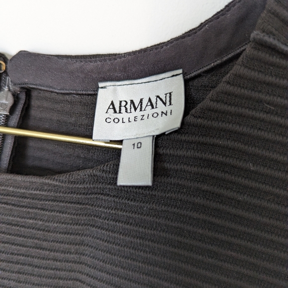 Armani Little Black Dress sz 10 - Picture 3 of 5